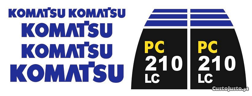Kit autocolantes Komatsu PC210LC