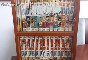 Naruto Shadow box Shonen Jump com as 27 mangas e extras