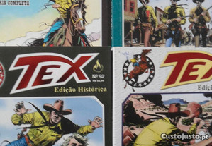 TEX Edição Histórica 90 91 92 93 BD Banda Desenhada Western Editora Mythos Faroeste Gibi