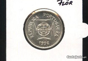 Espadim - Moeda de 1/2 Rupia de 1936 da India - 3