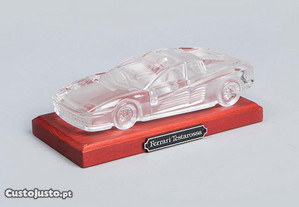Miniatura automóvel em cristal Hofbauer Ferrari Testarosa