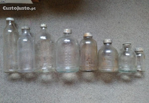 frascos de Soro Antigos de vidro