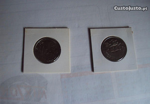 conjunto de 2 moedas comemorativas