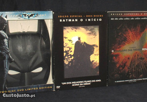 DVD Batman Início e Cavaleiro das Trevas Edição Especial The Dark Knight