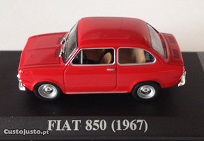 * Miniatura 1:43 Fiat 850 (1967) Queridos Carros | Matricula Portuguesa