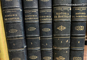 História de Portugal - Pinheiro Chagas Volumes 1, 2, 3, 4 e 6
