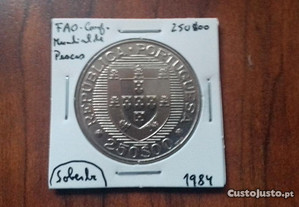 Moeda 250$00 FAO 1984 - Soberba