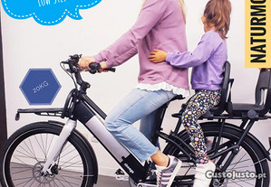 Cargo Bike Bicicleta elétrica de carga Ahooga Modular Low Step, 2 cadeiras extra