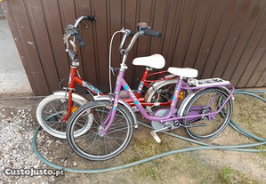 Duas Bicicletas de Criança antigas roda 16 e roda 18 uni sexo