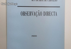 POESIA Ruy Duarte de Carvalho // Observação Directa