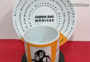 Chávena de café Cadeia das Mónicas, edição limitada de 250 exemplares de Maria Sobral Mendonça