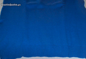 Pullover de malha Azul Forte sem mangas - Tam. L