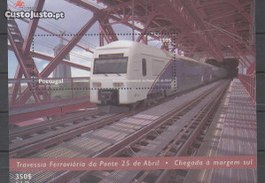Bloco 219. 1999 / Travessia Ponte 25 Abril. Novo.