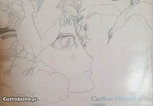 Disco LP de Carlos Mendes, Amor Combate de Joaquim Pessoa, 1976