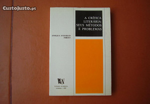 Livro "A Crítica Literária: seus Métodos e Problemas" de Enrique Anderson Imbert/Esgotado