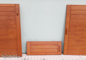 Portas em madeira para armários