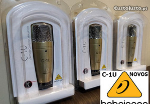 Behringer C-1U NOVOS Microfone estúdio USB