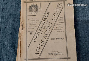 João Bonança-Enciclopédia das Aplicações Usais-1903 10 Tomos