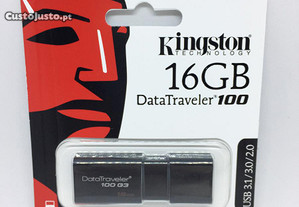 Pen USB Kingston 16GB - Usb 3.1/3.0/2.0 (DT100G3)