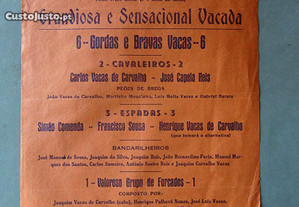 Programa de tourada Bullfight S. Cristovão 1963