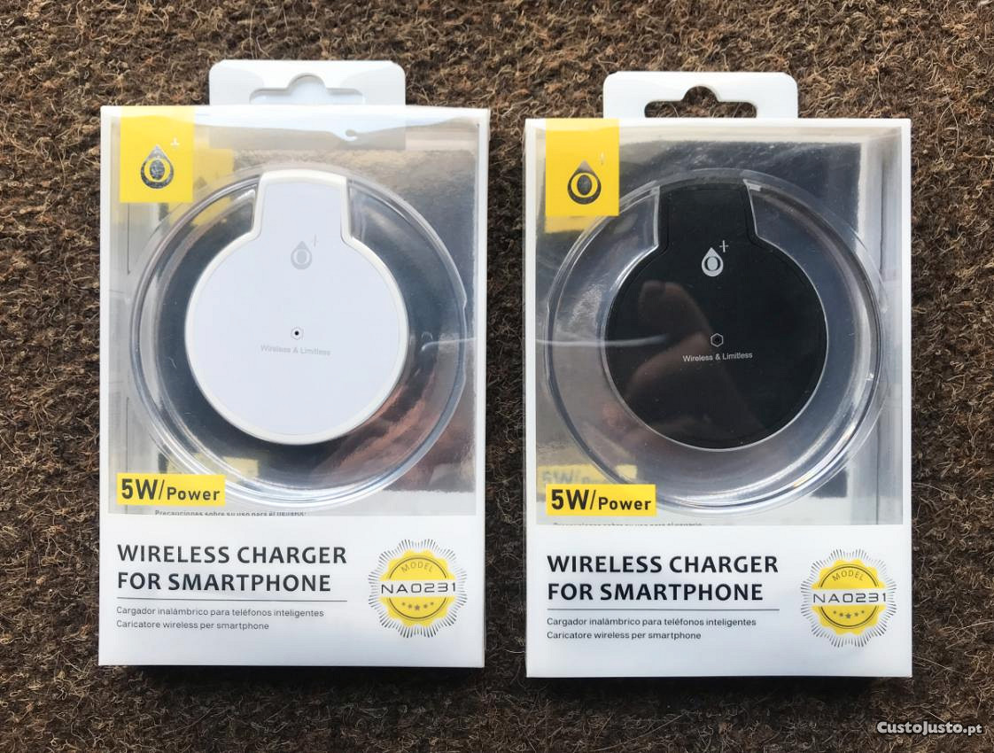 Carregador wireless / Carregador sem fios para telemóvel - smartphone