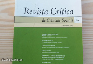 Revista Crítica de Ciências Sociais, Nº79