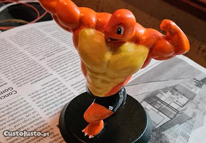 Figura Pokemon charmander musculado - pintado à mão (novo)