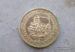 4 moedas África do Sul década 1960/70