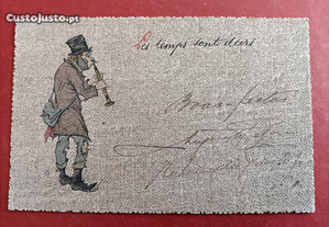 Postal com Flautista 1903