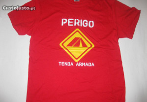 T-shirt com piada/Novo/Embalado/Vermelha/Modelo 5