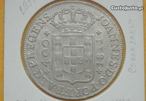 274 - João PR: 480 réis cruzado 1811 prata, por 70,00