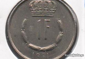Luxemburgo - 1 Franc 1981 - bela