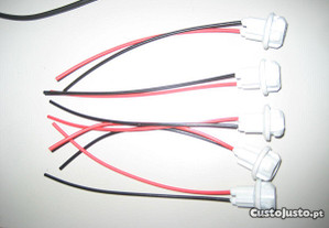 Sockets fichas lampadas T10 em silicone novas