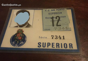 FC Porto cartão de sócio anos 60 futebol