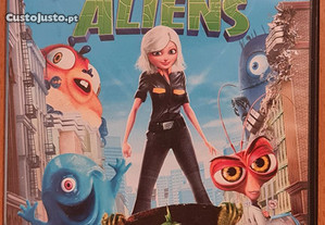 Filme DVD original Monstros vs Aliens