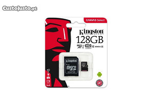 Cartão Memória KINGSTON 128GB micSDXC Canvas Select Plus