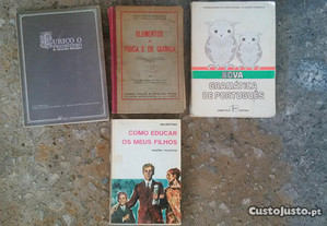 Conjunto de livros antigos + Manuais Escolares