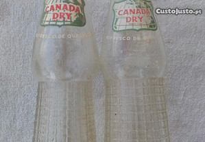 garrafas antigas Canada Dry Portuguesas