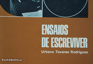 Ensaios de Escreviver de Urbano Tavares Rodrigues