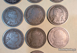 50 centavos 1945 alpaca - 10 moedas