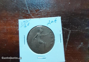 Moeda one penny 1911