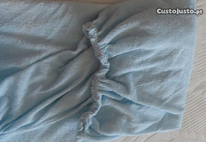 Resguardo colchão, individual, tecido, ajustável - Material: tecido, felpo Não impermeável