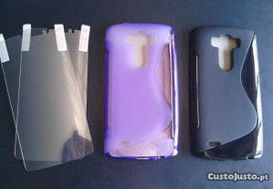 Capa LG G3 silicone + película, portes incluidos