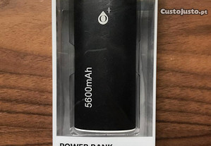 PowerBank / Power Bank / Bateria portátil de 5600mAh com USB e luz LED