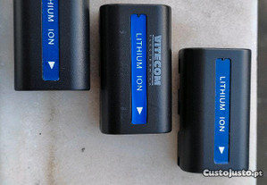 Bateria recarregável SB-LSM80 para câmaras de filmar Samsung VP-D371