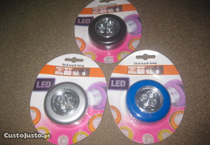 3 Stick Lâmpadas LED a Pilhas/Novos e Embalados!