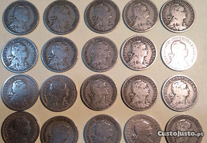 50 centavos 1940 alpaca - 28 moedas
