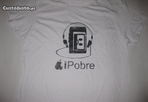 T-shirt com piada/Novo/Embalado/Branca/Modelo 3
