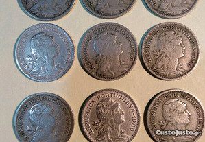 50 centavos 1956 alpaca - 9 moedas
