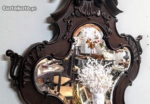 Espelho estilo D. José madeira de nogueira